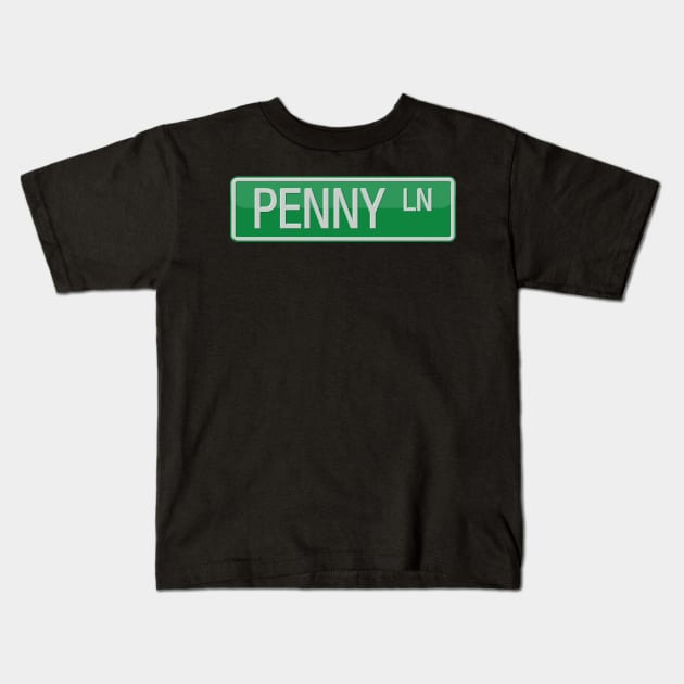 Penny Lane Street Sign T-shirt Kids T-Shirt by reapolo